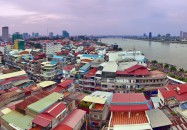 View over Mekong river Phnom Penh