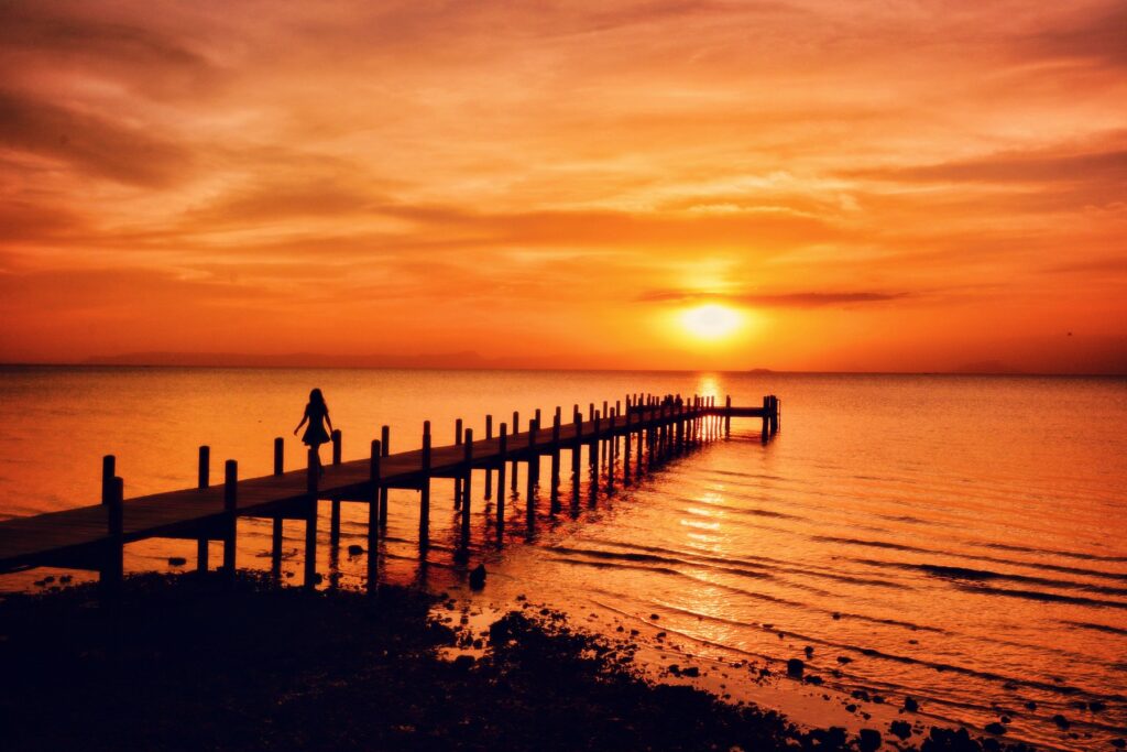 sunset at Sailing Club, Kep