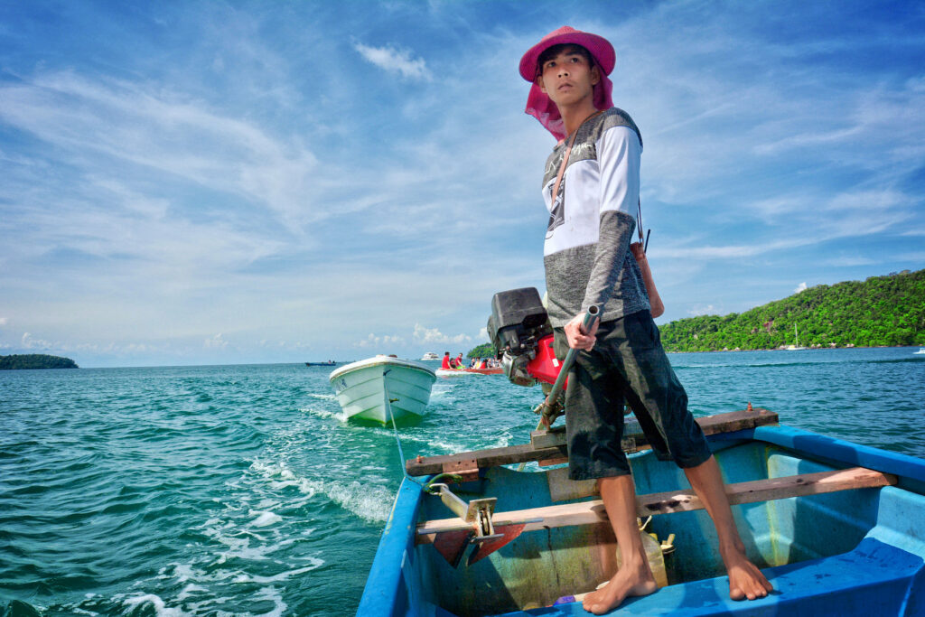boat ride at Koh Rong Sanloem