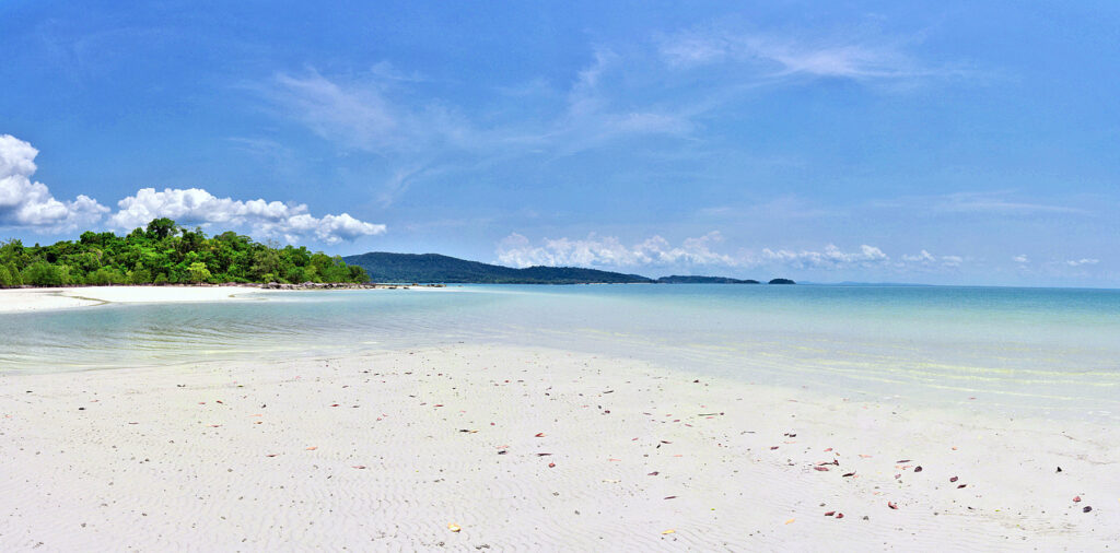 Koh Rong Beach at low tide