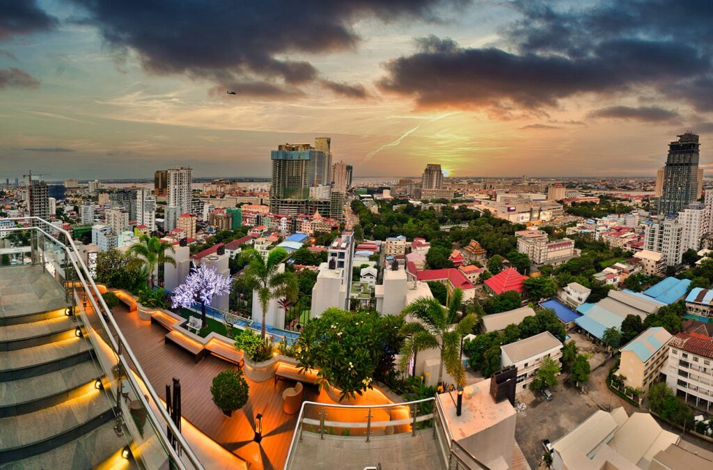 BKK rooftop view, Phnom Penh